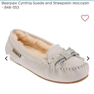 Bearpaw Cynthia Suede and Sheepskin Slipper Moccasin size 8